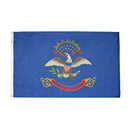 North Dakota State Flag 5x8 ft. Nylon SolarGuard Nyl-Glo 100% Made in USA to Official State Design Specifications.