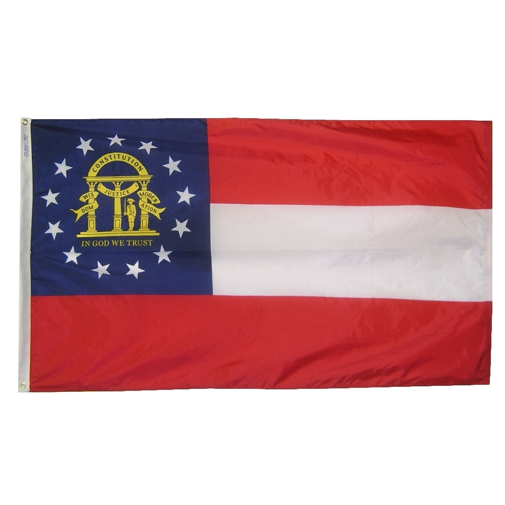 Georgia State Flag Nylon SolarGuard Nyl-Glo