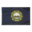 New Hampshire State Flag 3x5 ft. Nylon SolarGuard Nyl-Glo 100% Made in USA to Official State Design Specifications.