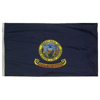 Idaho State Flag 3x5 ft. Nylon SolarGuard Nyl-Glo 100% Made in USA to Official State Design Specifications.