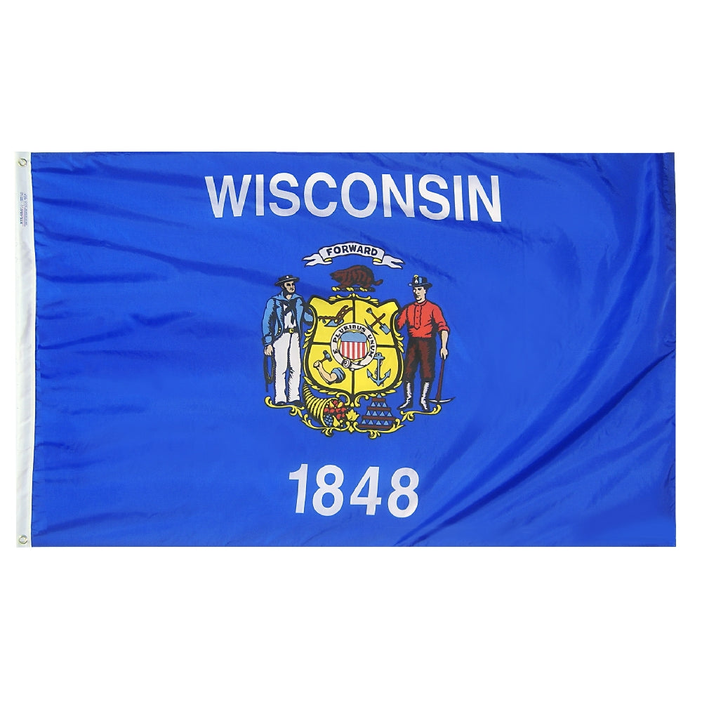 Wisconsin State Flag Nylon SolarGuard Nyl-Glo