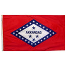 Arkansas State Flag 5x8 ft. Nylon SolarGuard Nyl-Glo 100% Made in USA to Official State Design Specifications.
