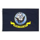 U.S. Navy Military Flag 4x6 ft. Nylon SolarGuard Nyl-Glo 100% Made in USA to Official Specifications. Officially Licensed Manufacturer.